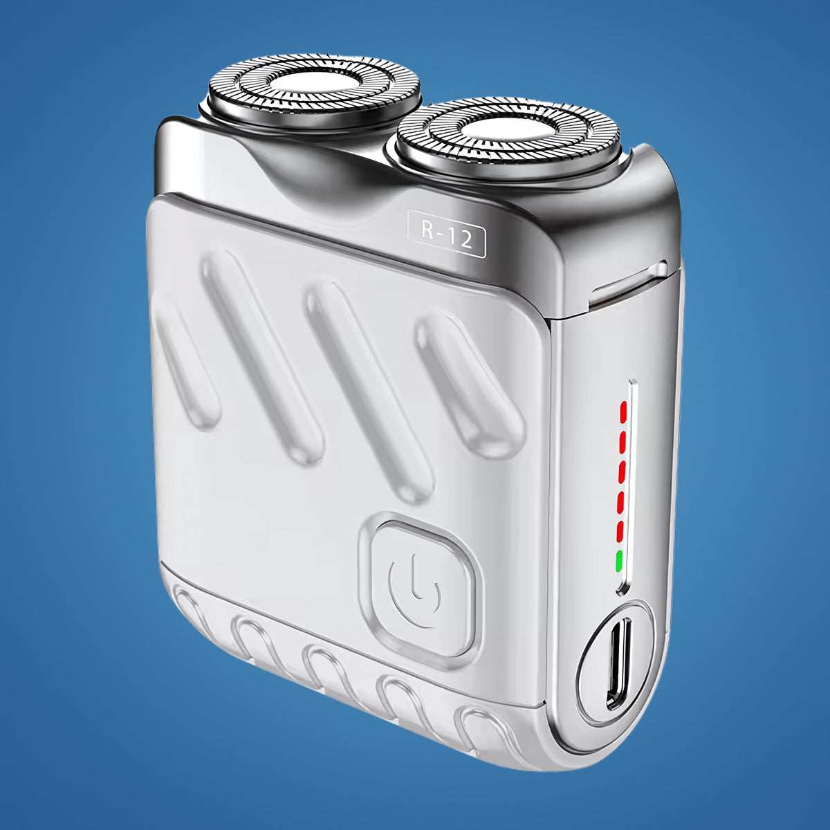 Men's Rotary Electric Shaver with Dual-Ring Blades – Water-Resistant Grooming Tool