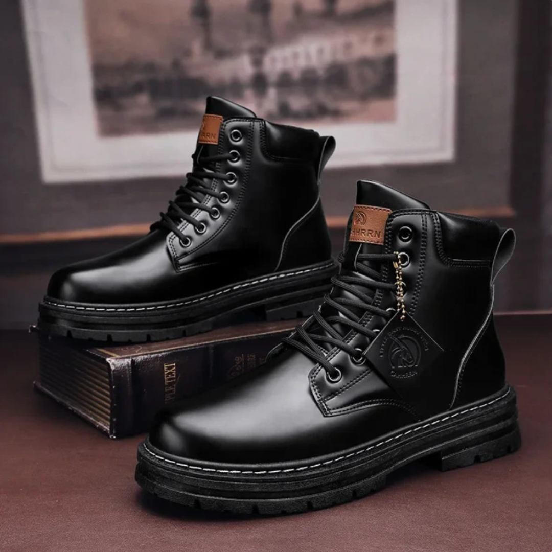 Men's Rugged Heavy-Duty Lace-Up Ankle Boots