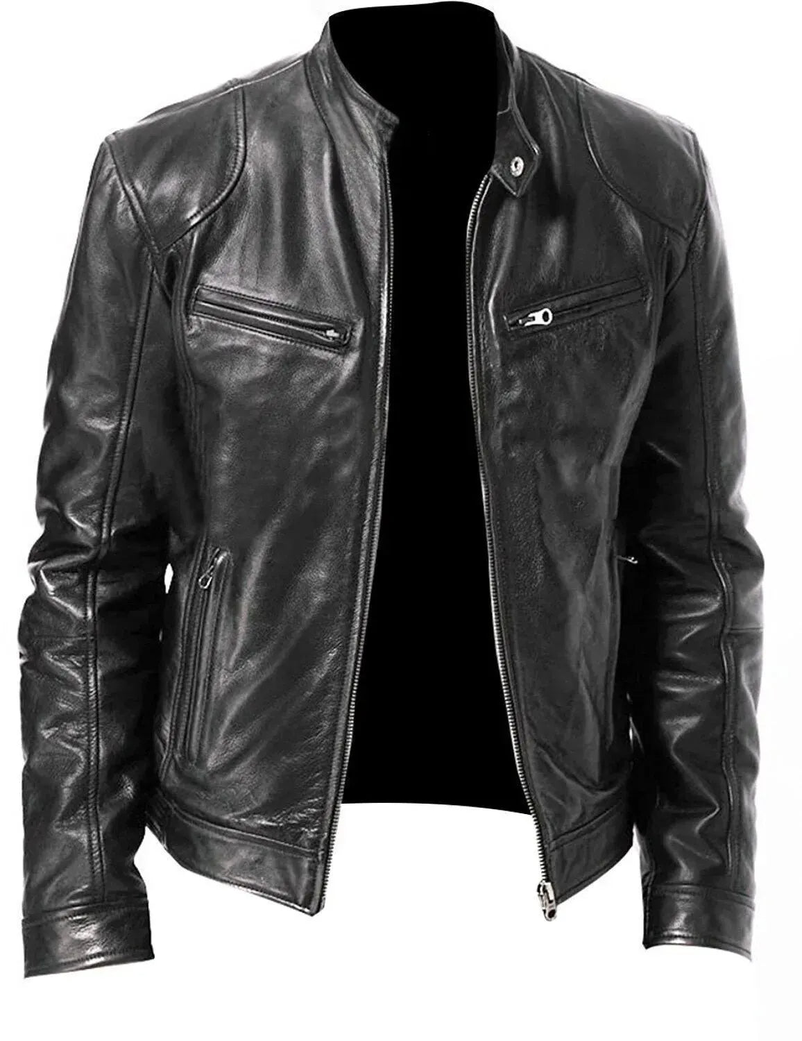Men's Rugged Motorcycle Biker Jacket
