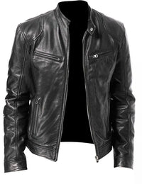 Men's Rugged Motorcycle Biker Jacket