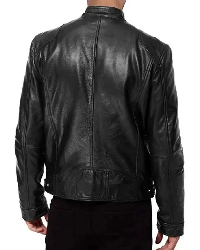Men's Rugged Motorcycle Biker Jacket