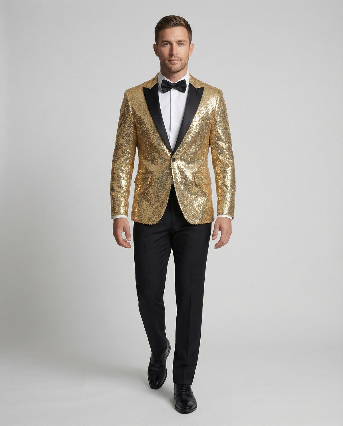 Men's Shiny Sequin Blazer