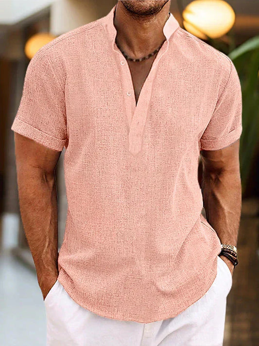 Men's Short Sleeve V-Neck Shirt