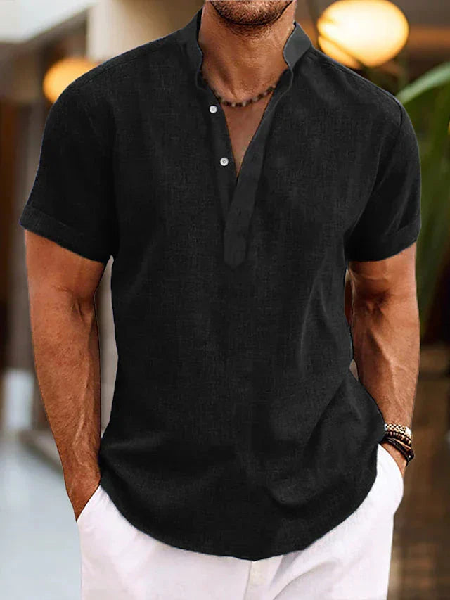 Men's Short Sleeve V-Neck Shirt