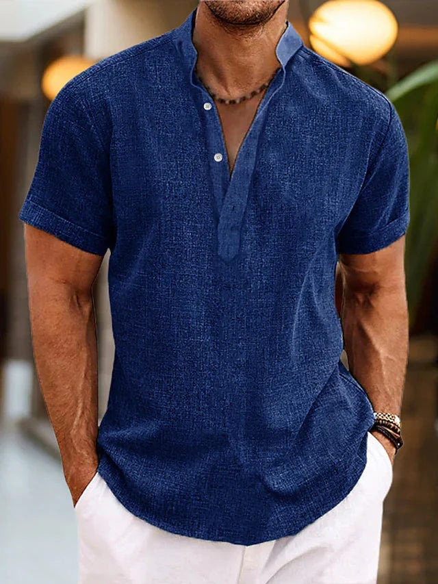 Men's Short Sleeve V-Neck Shirt