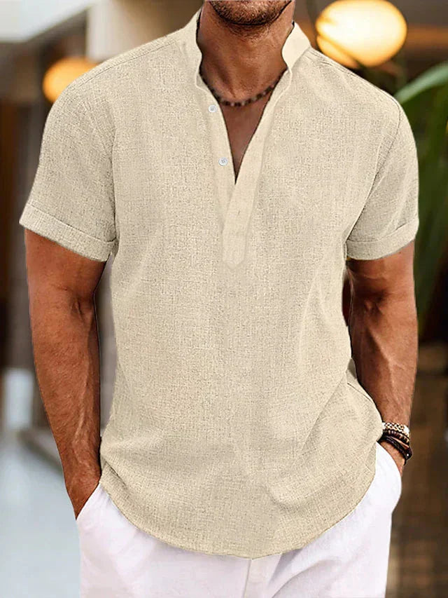 Men's Short Sleeve V-Neck Shirt
