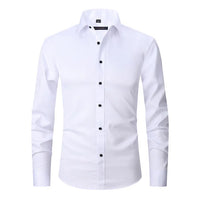 Men's Slim-Fit Button-Down Dress Shirt