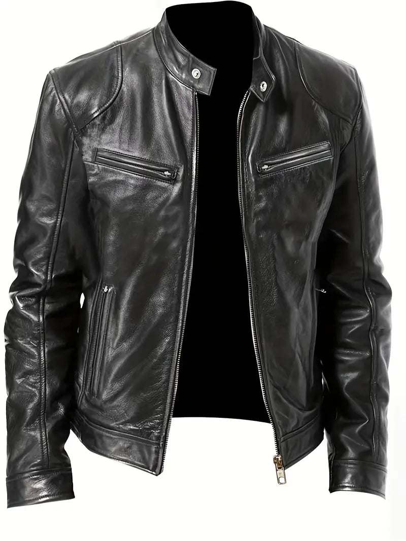 Men's Slim Fit Racer Jacket