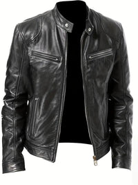 Men's Slim Fit Racer Jacket