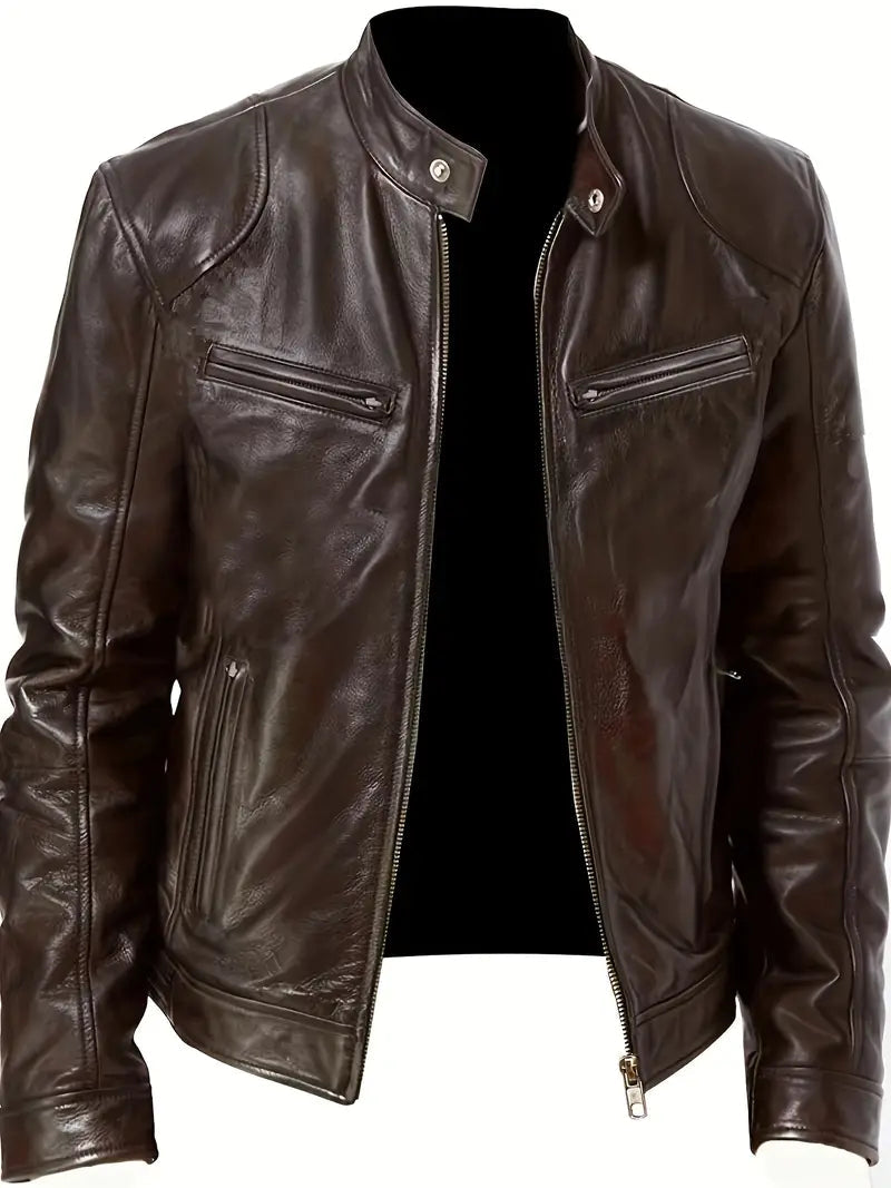 Men's Slim Fit Racer Jacket