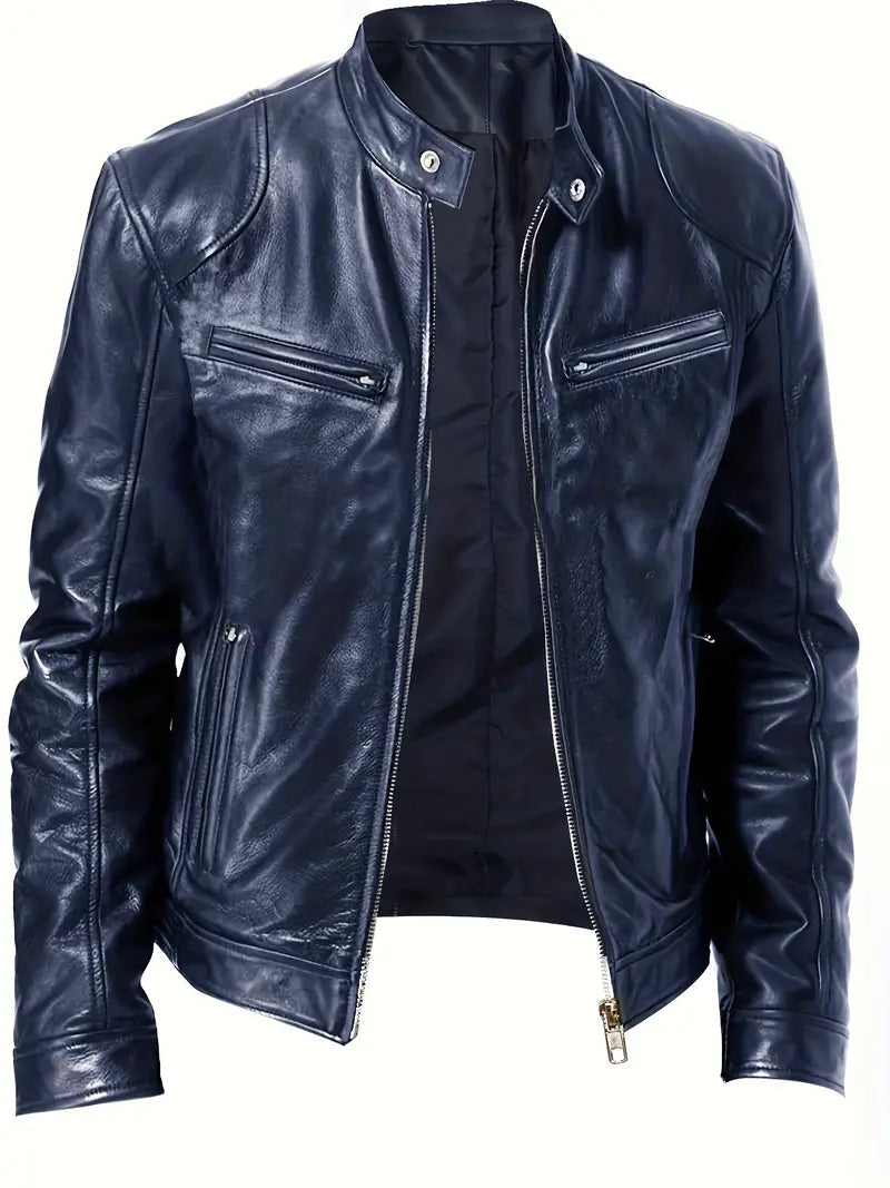 Men's Slim Fit Racer Jacket
