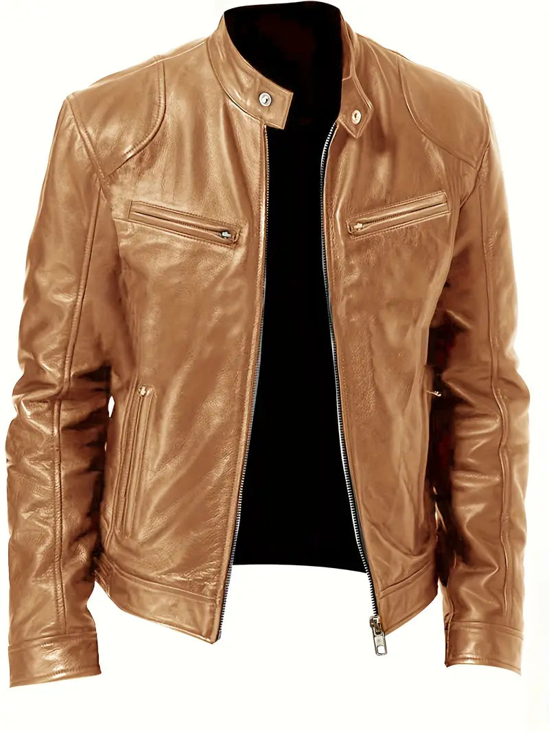 Men's Slim Fit Racer Jacket
