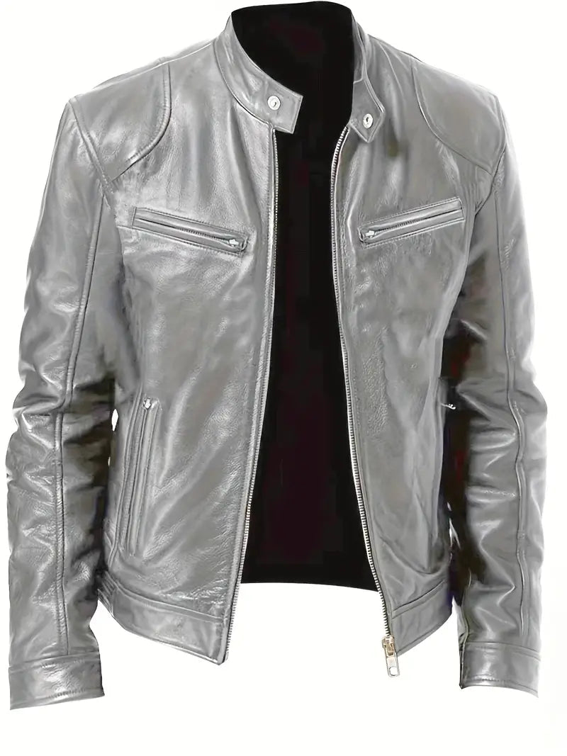 Men's Slim Fit Racer Jacket