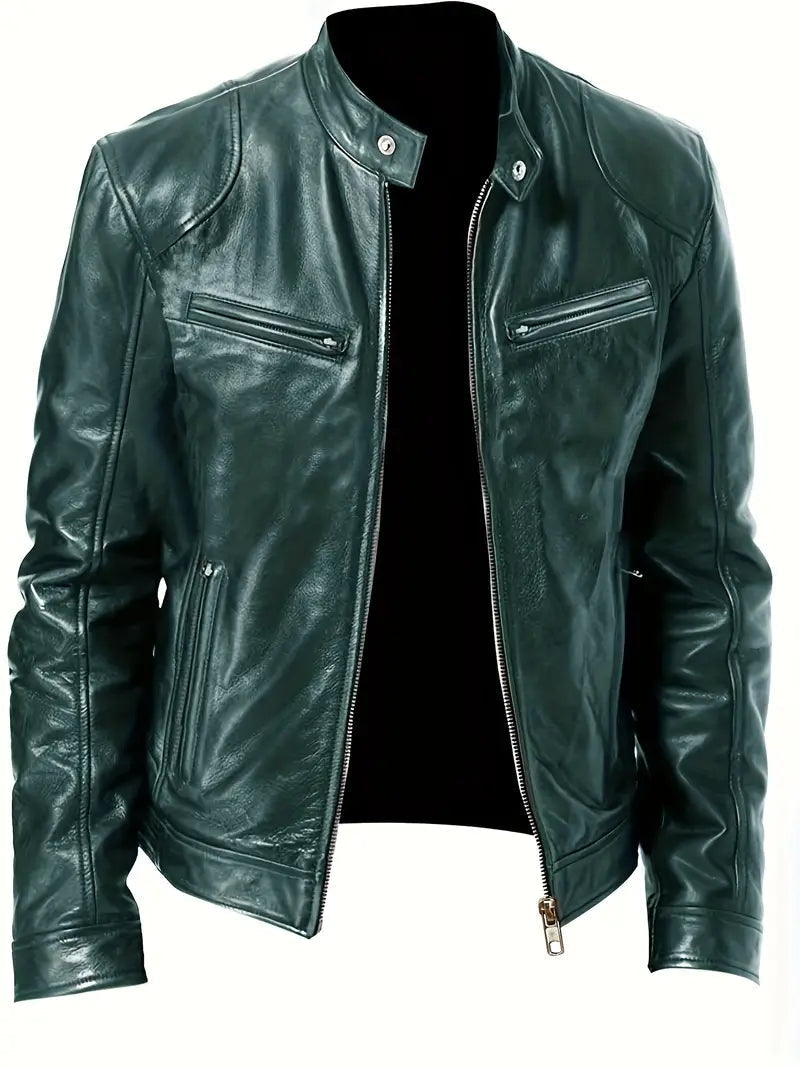 Men's Slim Fit Racer Jacket
