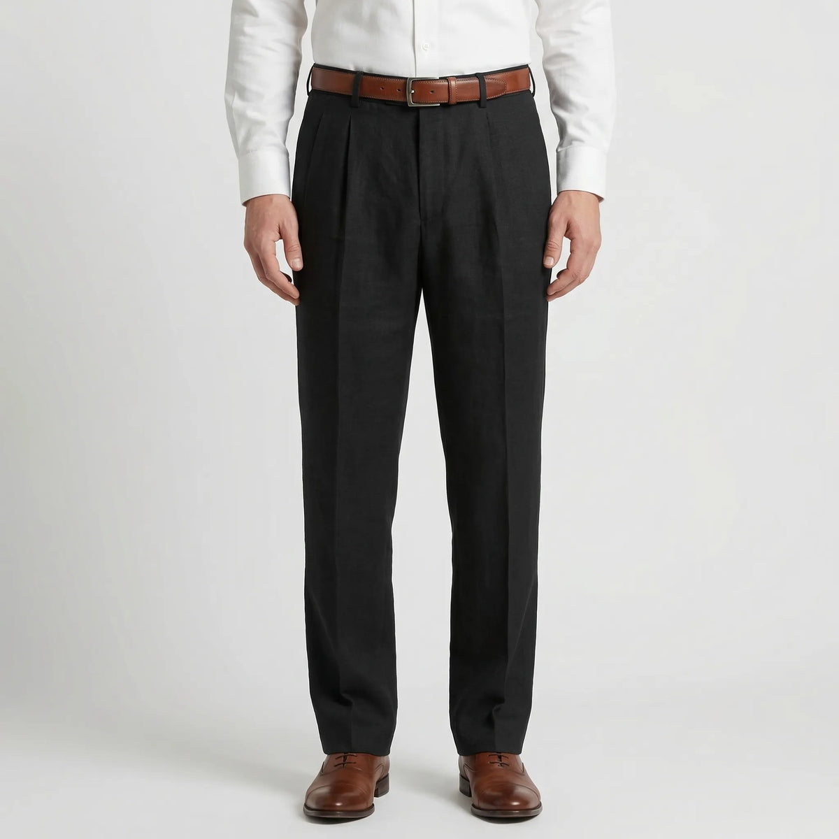 Men's Smart Versatile Pleated Straight-Leg Trousers
