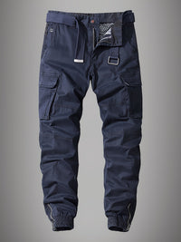 Men's Stylish Embroidered Multi-Pocket Cargo Joggers