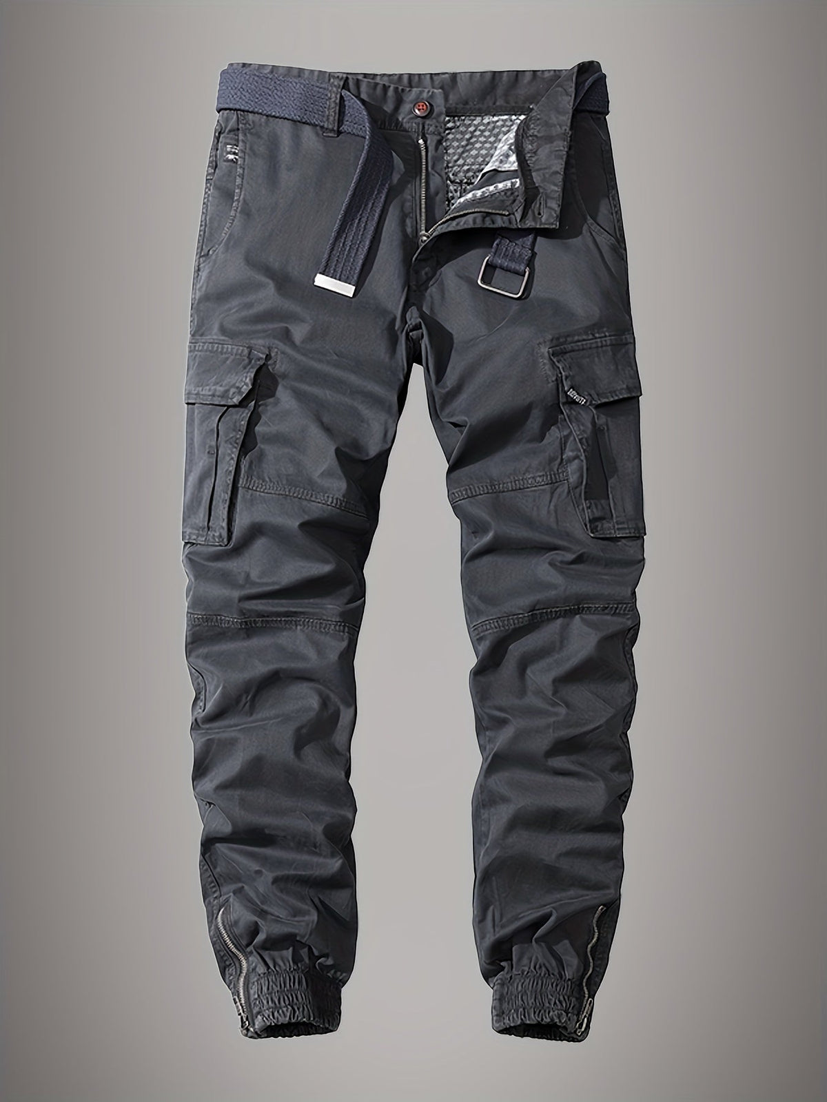 Men's Stylish Embroidered Multi-Pocket Cargo Joggers