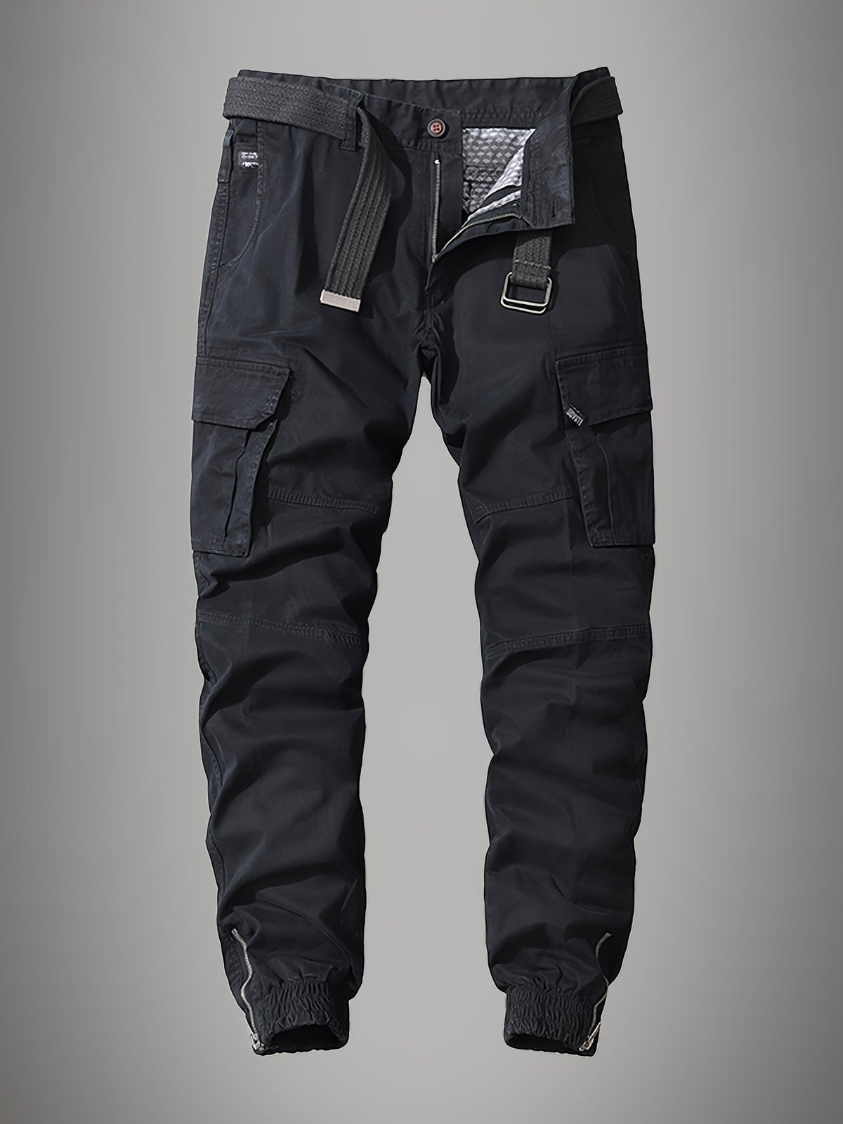 Men's Stylish Embroidered Multi-Pocket Cargo Joggers