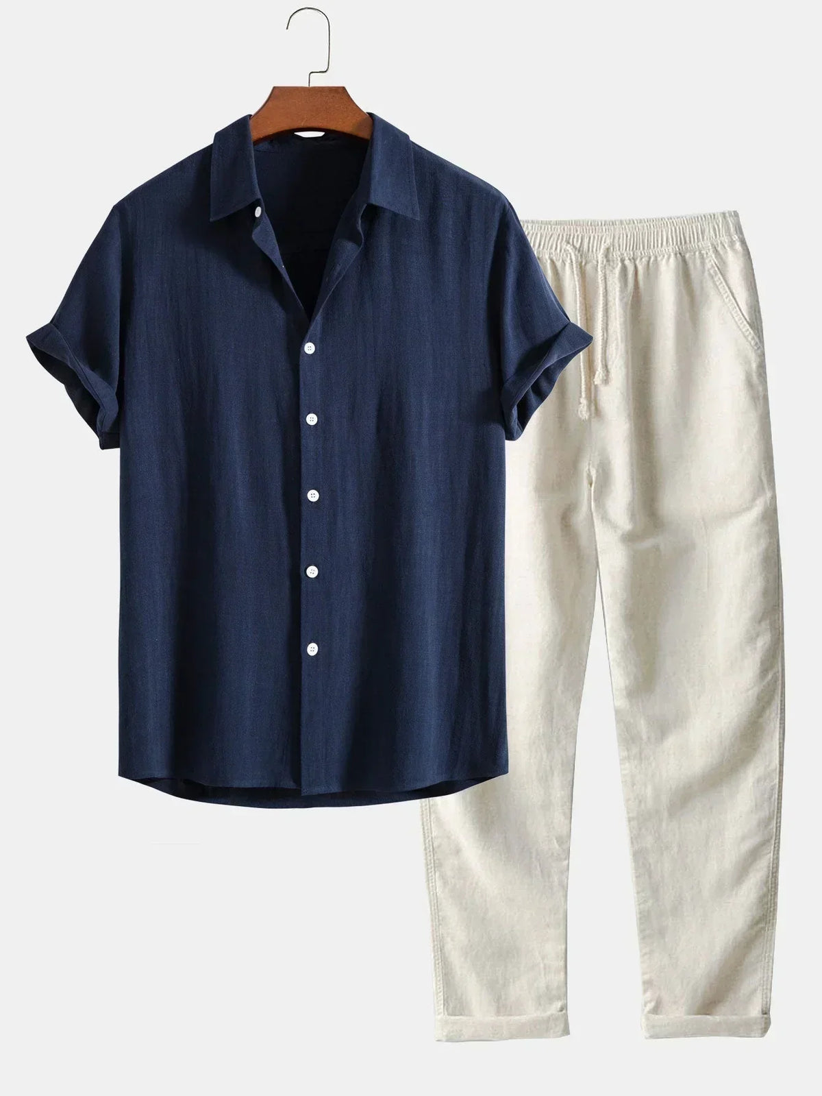 Men's Summer Set: Comfortable Shirt and Pants