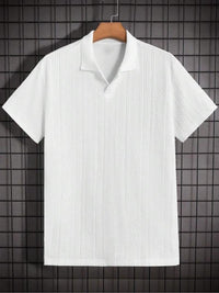 Men's Textured Polo Shirt
