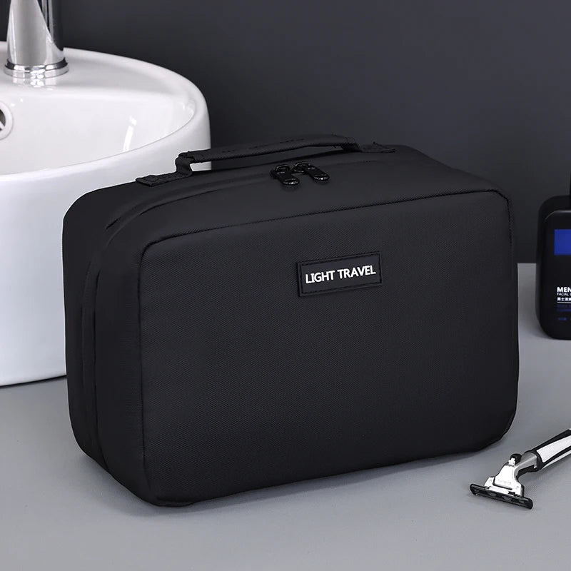 Men's Travel Toiletry Bag - Water and Tear-Resistant with Handle and Large Storage Capacity