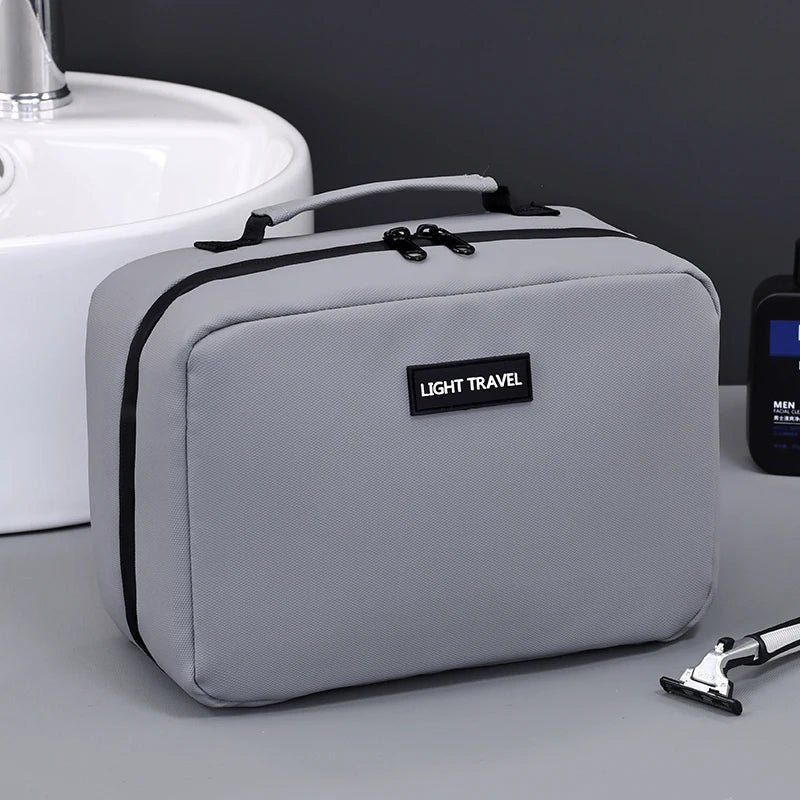 Men's Travel Toiletry Bag - Water and Tear-Resistant with Handle and Large Storage Capacity