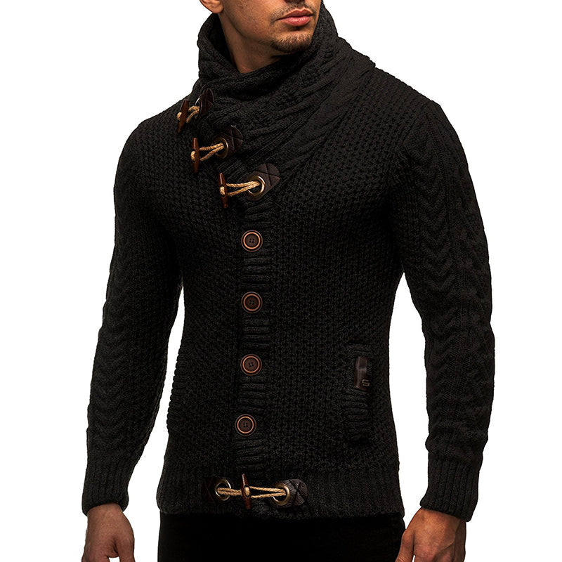 Men's Turtleneck Cardigan | Stylish & Casual