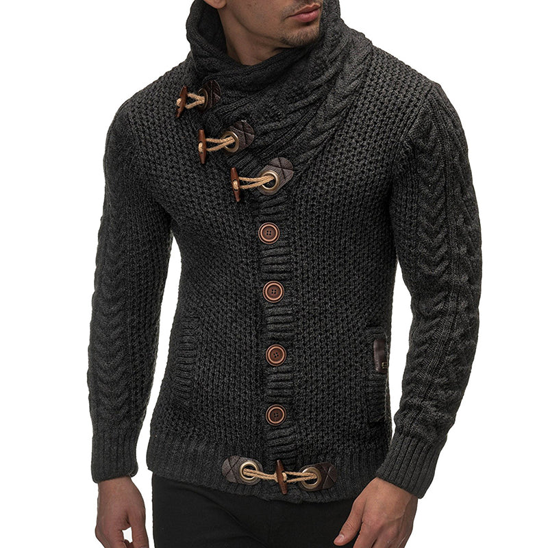 Men's Turtleneck Cardigan | Stylish & Casual
