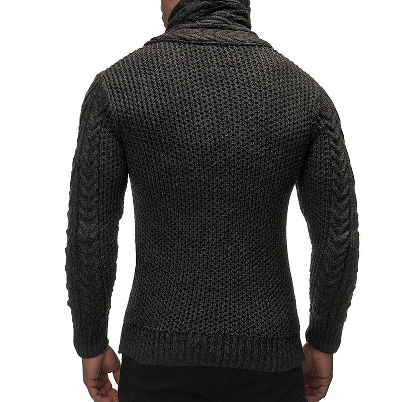Men's Turtleneck Cardigan | Stylish & Casual