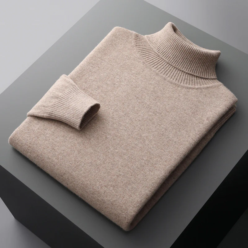 Men's Turtleneck Sweater - Elegant and Comfortable