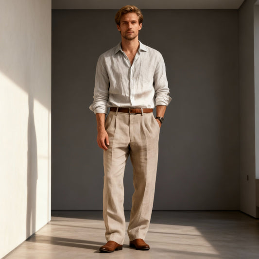 Men's Vintage Loose Fit Trousers