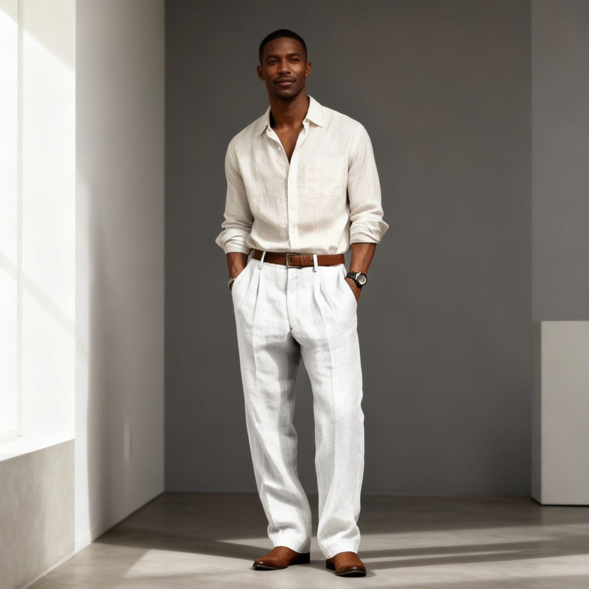Men's Vintage Loose Fit Trousers