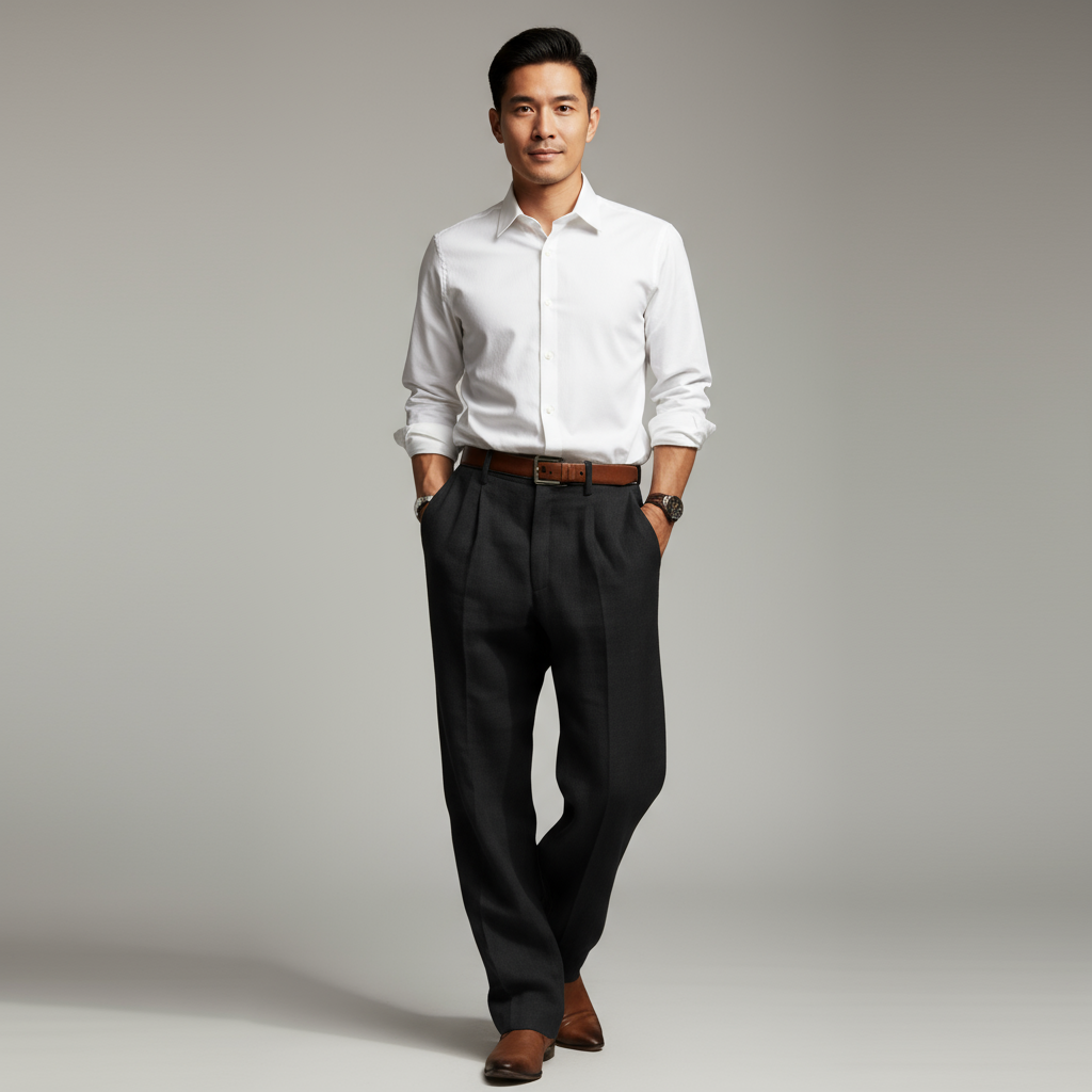 Men's Vintage Loose Fit Trousers