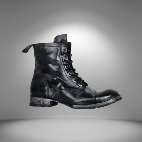 Men's Vintage Western-Style Lace-Up Boots