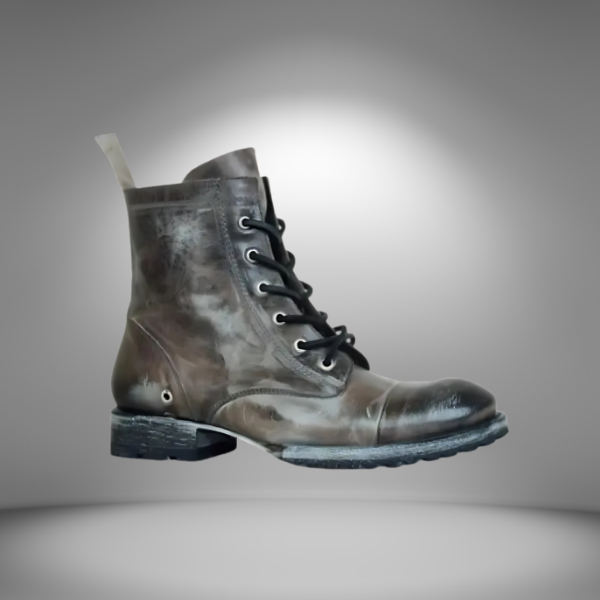 Men's Vintage Western-Style Lace-Up Boots