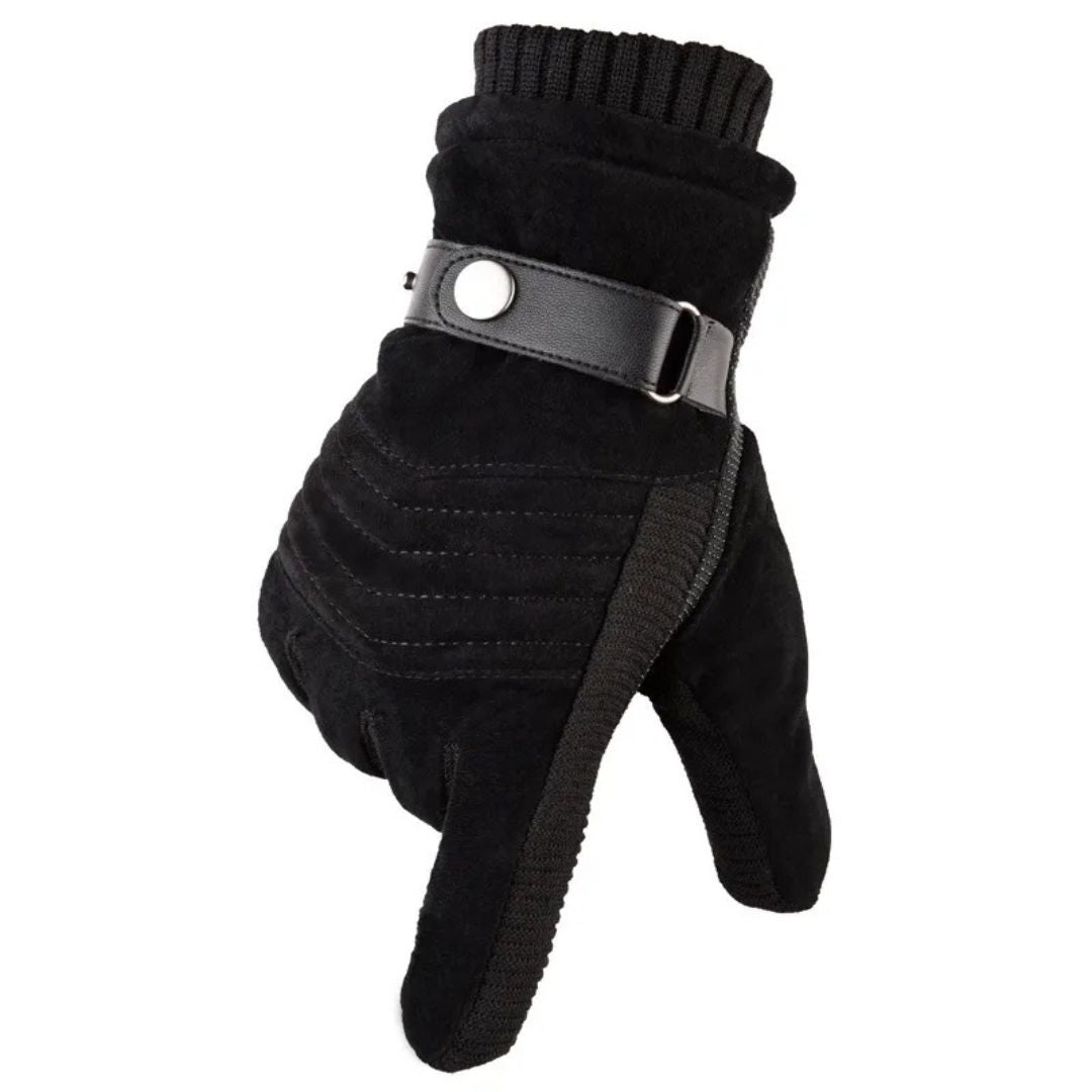 Men's Warm Winter Touchscreen Gloves with Strap