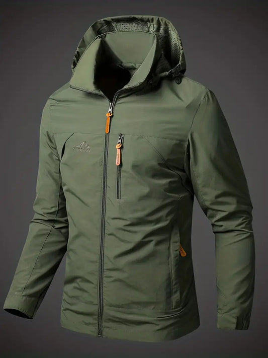 Men's Waterproof Rain Jacket with Breathable Design – Lightweight Outdoor Jacket for Everyday Use