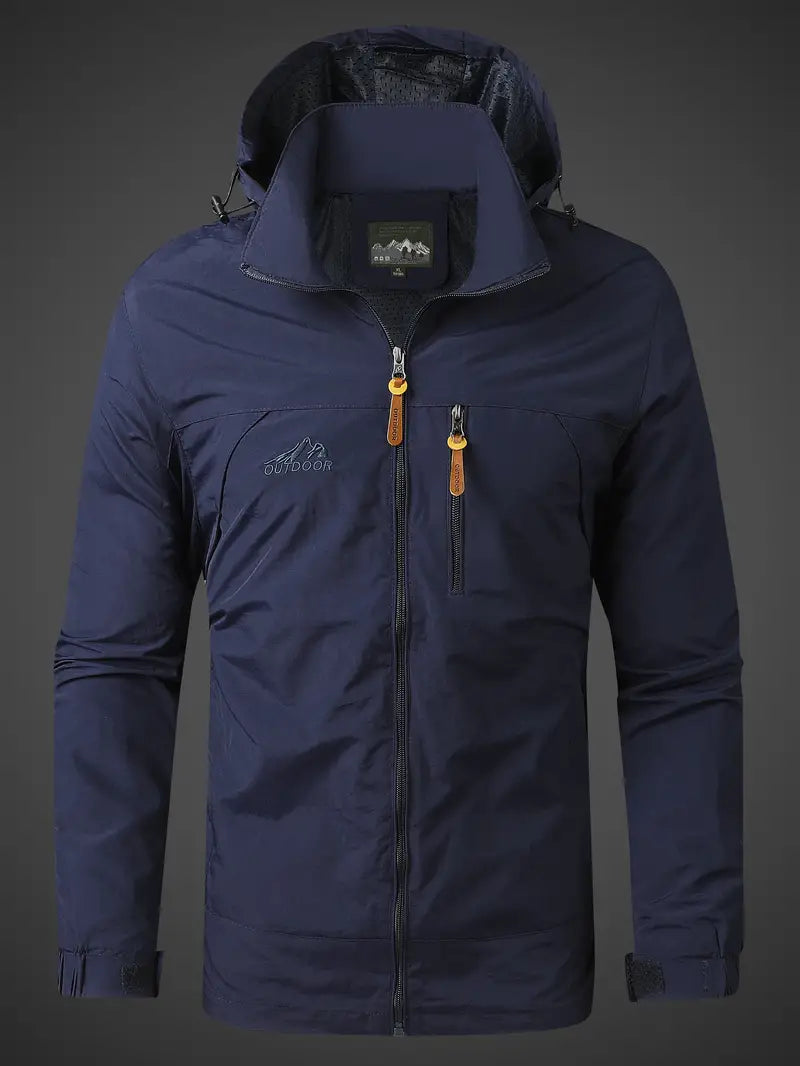 Men's Waterproof Rain Jacket with Breathable Design – Lightweight Outdoor Jacket for Everyday Use