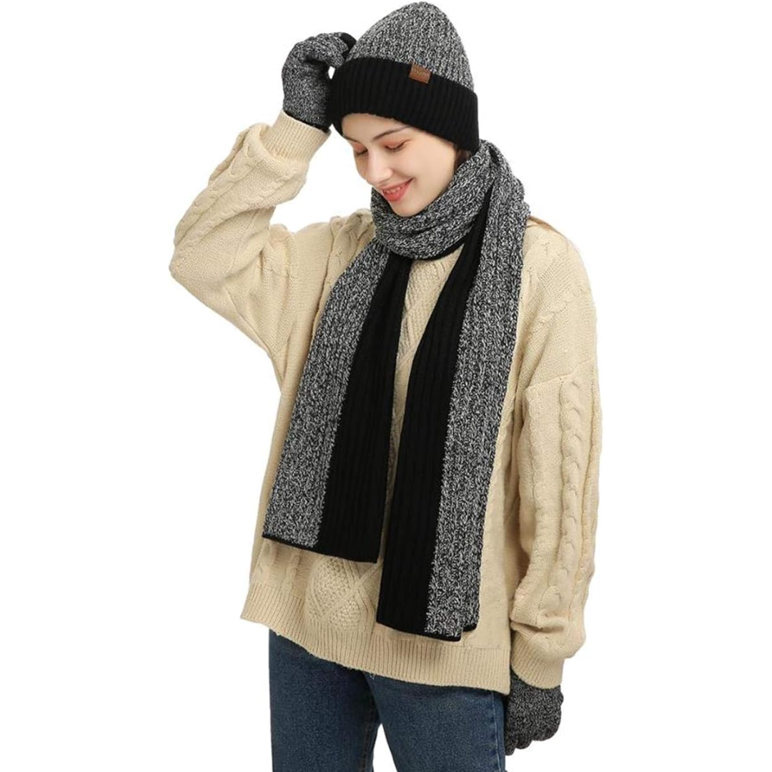 Men's Winter Beanie and Gloves Set - Victor
