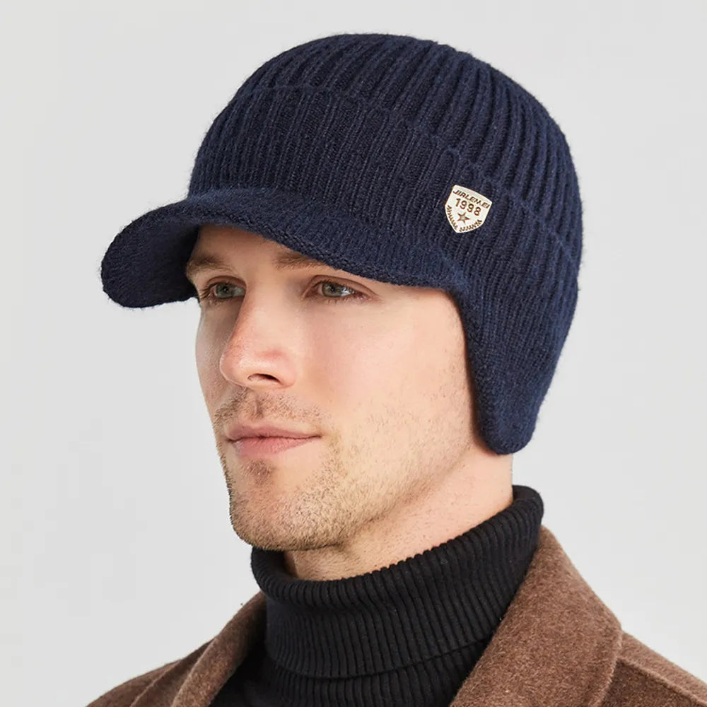 Men's Winter Beanie with Ear Flaps