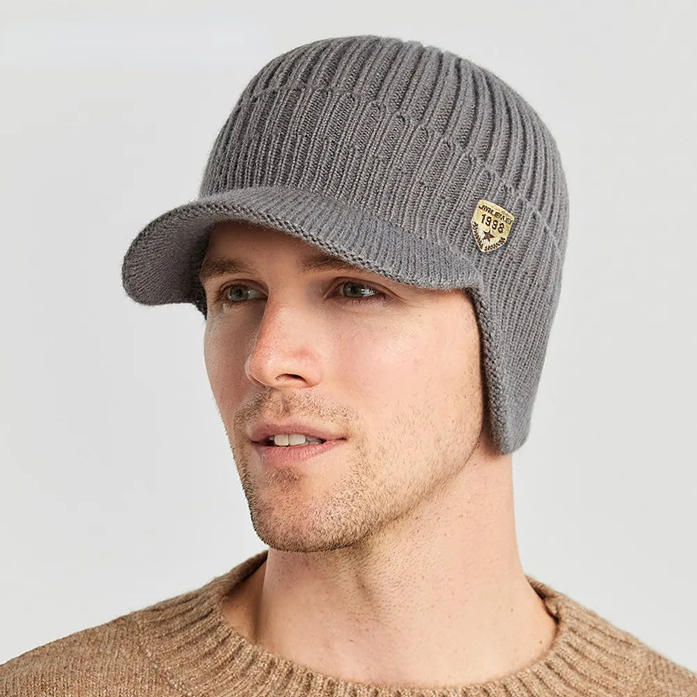 Men's Winter Beanie with Ear Flaps