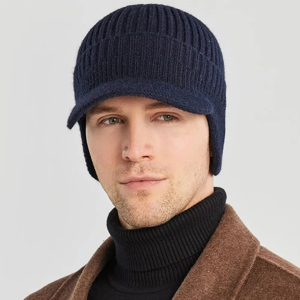 Men's Winter Beanie with Ear Flaps