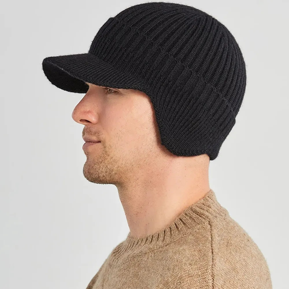 Men's Winter Beanie with Ear Flaps