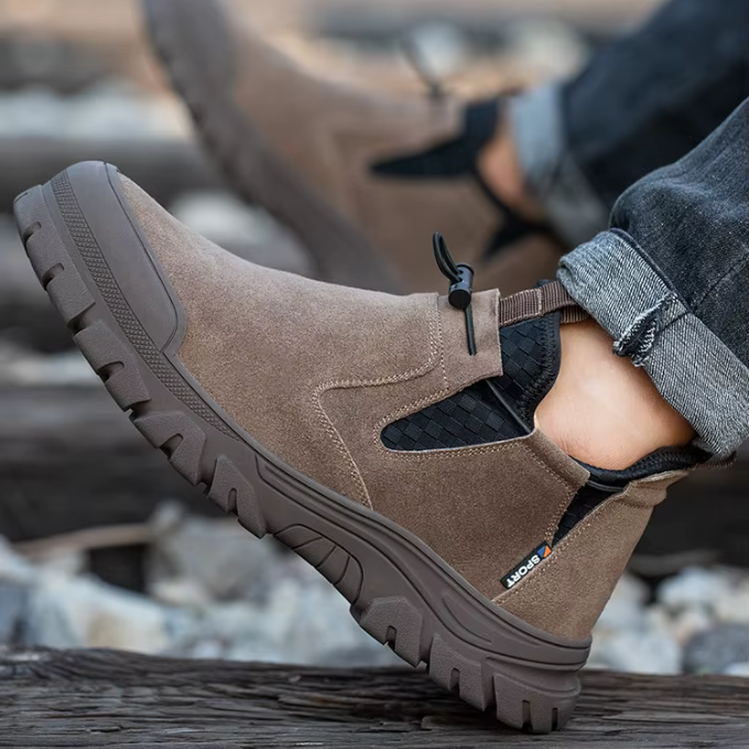 Men's Work Safety Steel-Toe Boots