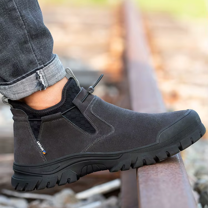Men's Work Safety Steel-Toe Boots