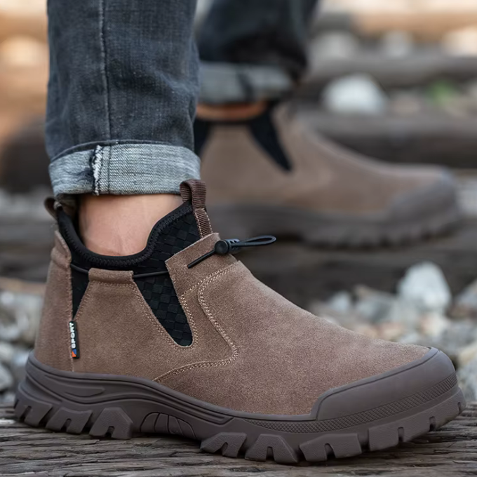 Men's Work Safety Steel-Toe Boots