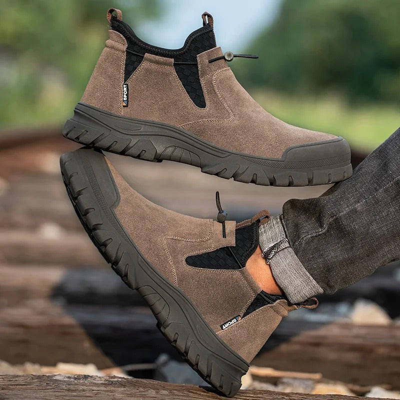 Men's Work Safety Steel-Toe Boots