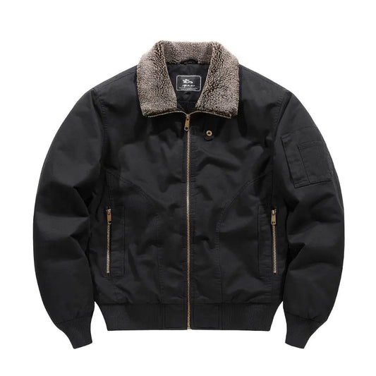 Men's Zip-Front Bomber Jacket