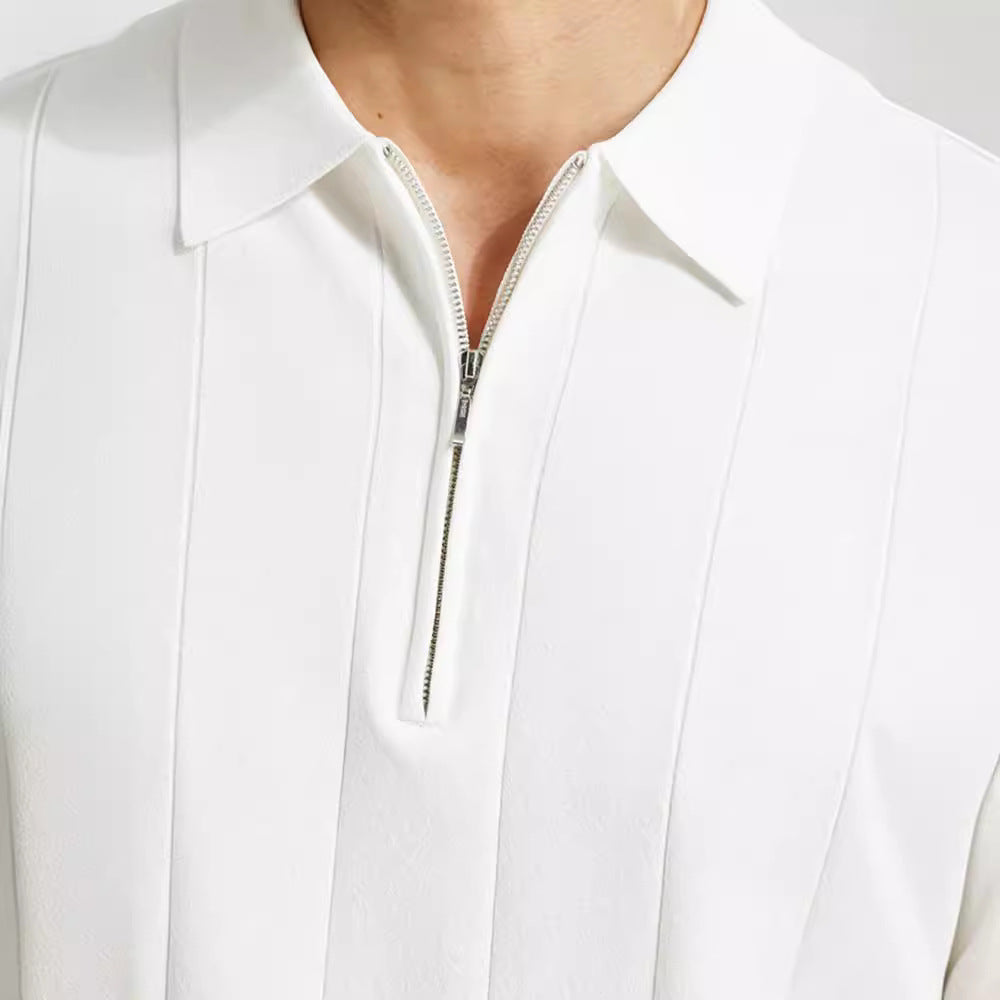 Men's Zip Polo Shirt