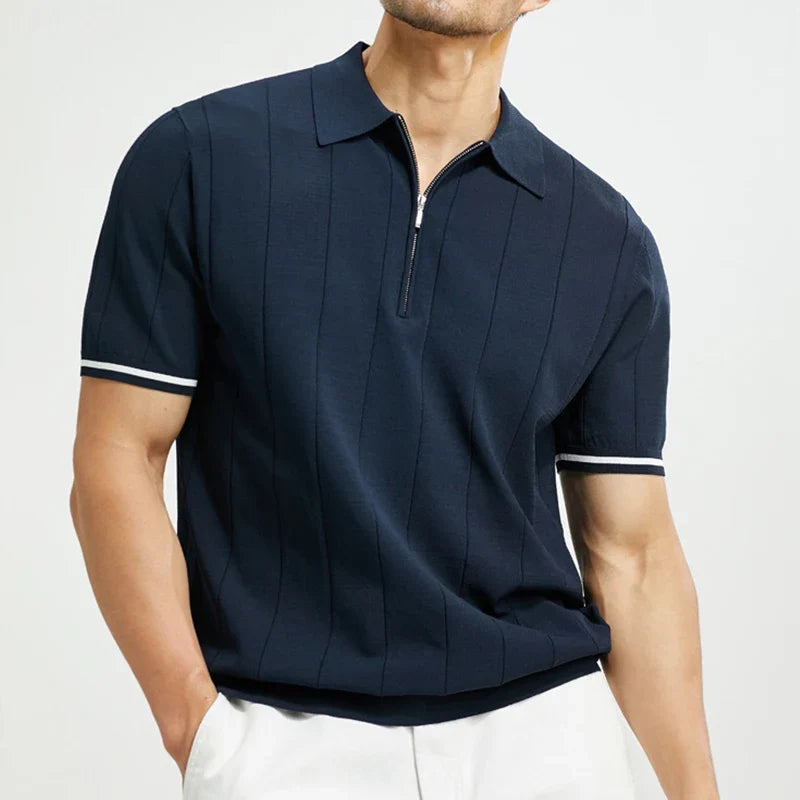 Men's Zip Polo Shirt